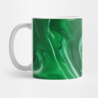 DARK GREEN LIQUID MARBLE DESIGN Mug